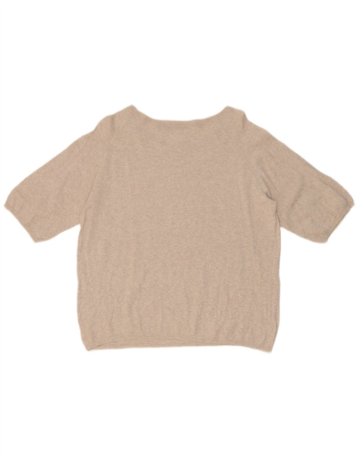 Женская блузка оверсайз Zara UK 10, маленький бежевый
