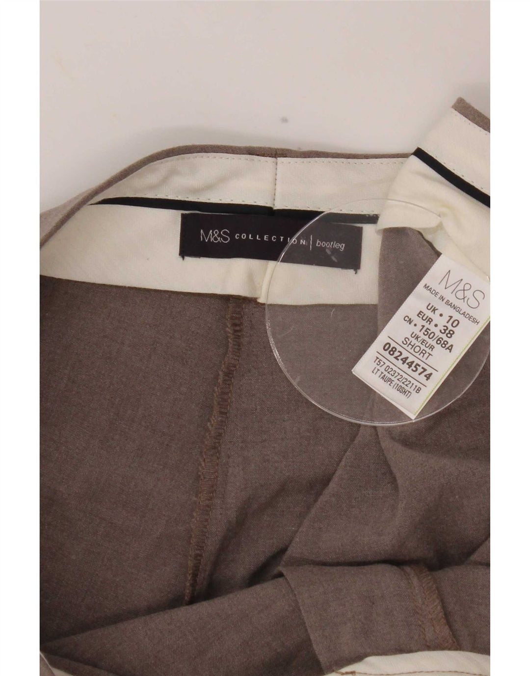 Женские костюмные брюки Marks & Spencer Bootcut UK 10, маленькие W30 L27, серые