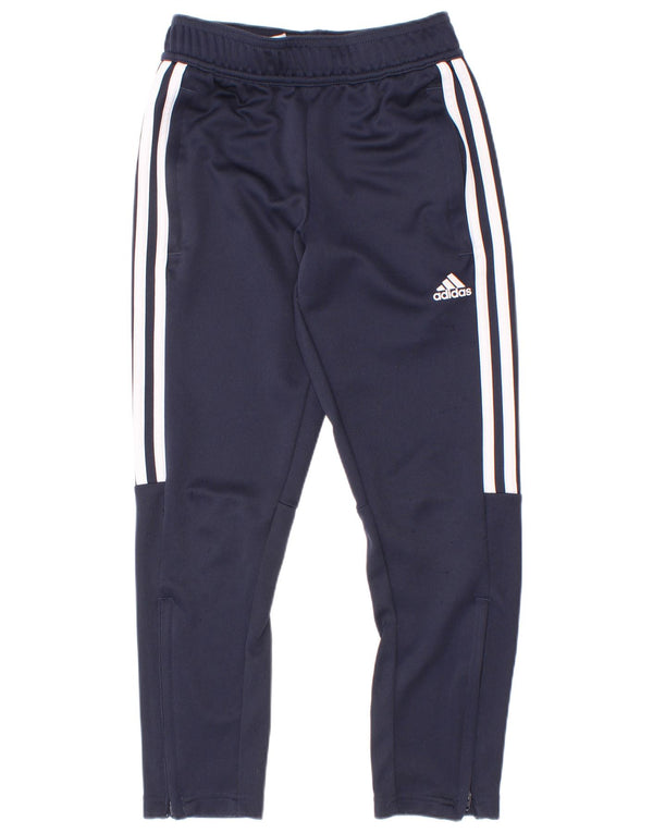 Спортивные брюки Adidas Aeroready для мальчиков 7-8 лет, темно-синий, полиэстер