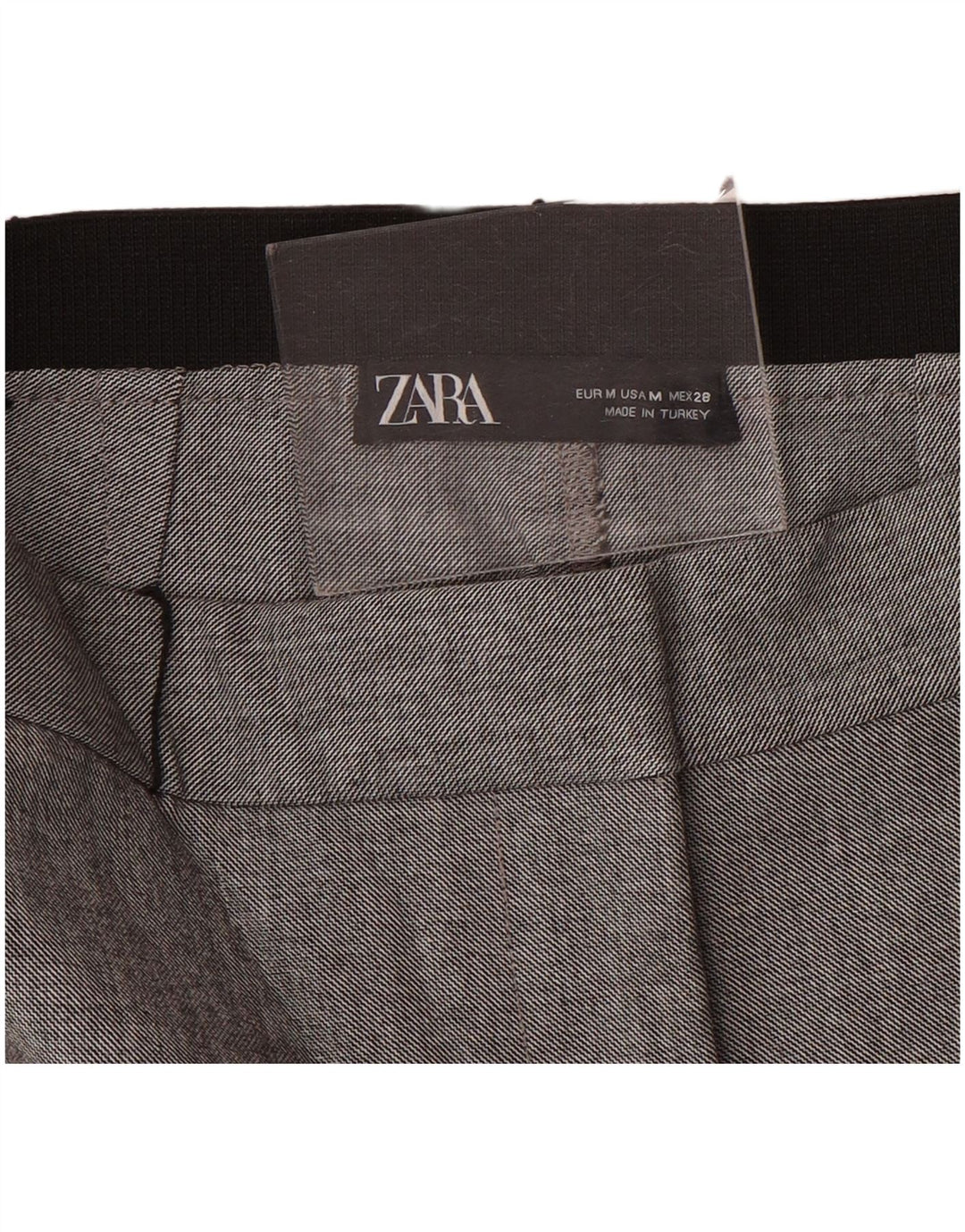 Zara Женские узкие брюки среднего размера W28 L28 Серые