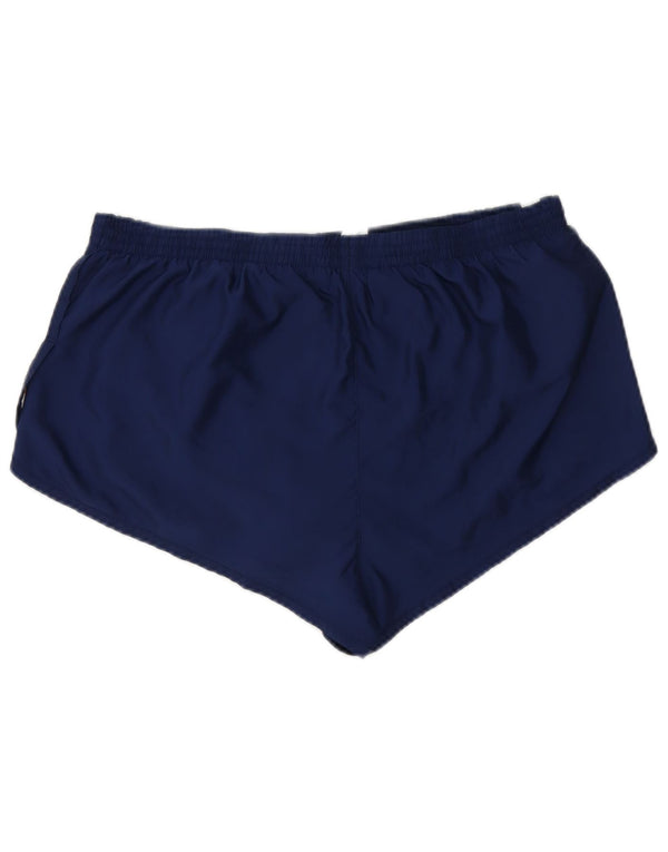 Женские спортивные шорты ADIDAS UK 18 XL, темно-синие, полиэстер с цветными блоками