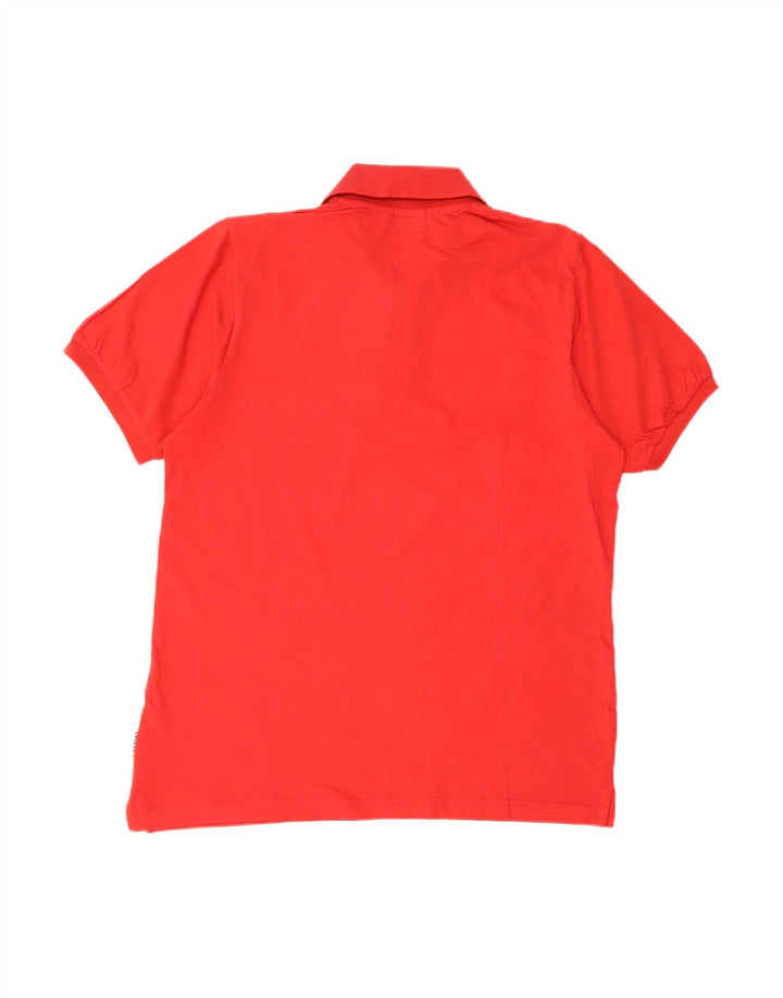 GIANMARCO VENTURI Mens Polo Shirt Large Red Cotton