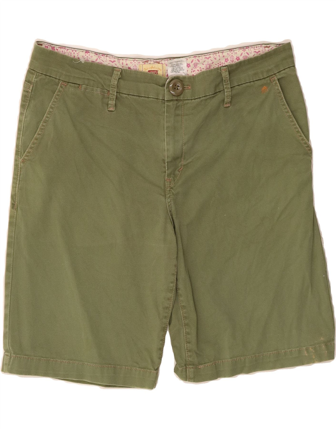 LEVI'S Womens Chino Shorts US 12 Large W34 Khaki Cotton Vintage Levi's and Second-Hand Levi's from Messina Hembry 