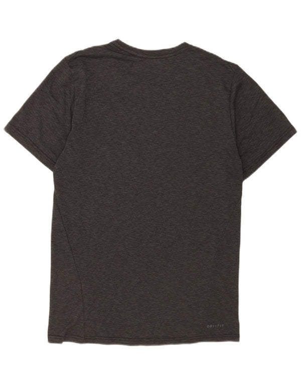 Мужская футболка Nike Dri Fit, маленький серый полиэстер