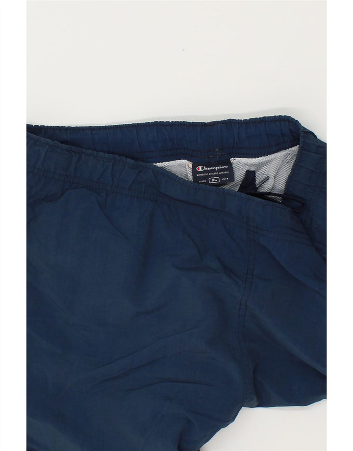 CHAMPION Mens Sport Shorts XL  Navy Blue Vintage Champion and Second-Hand Champion from Messina Hembry 