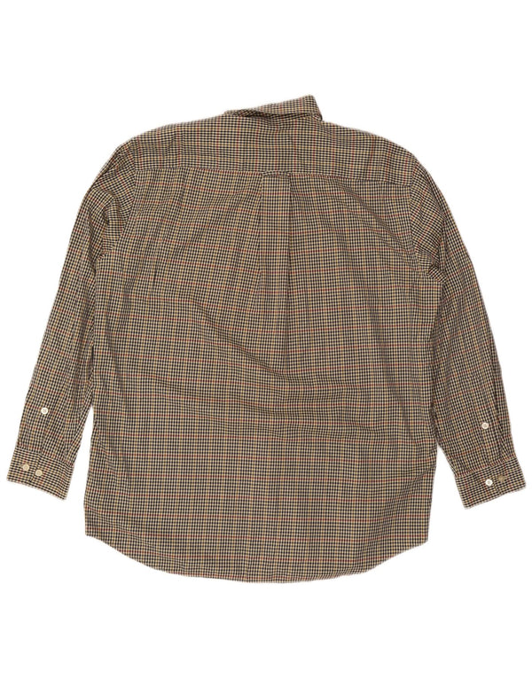 Мужская высокая рубашка Orvis XL, разноцветный хлопок в мелкую клетку