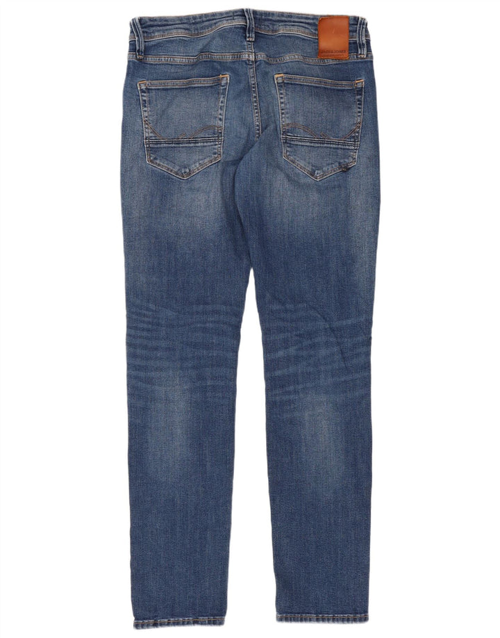 Мужские зауженные джинсы Jack & Jones GLENN W32 L32, синий хлопок