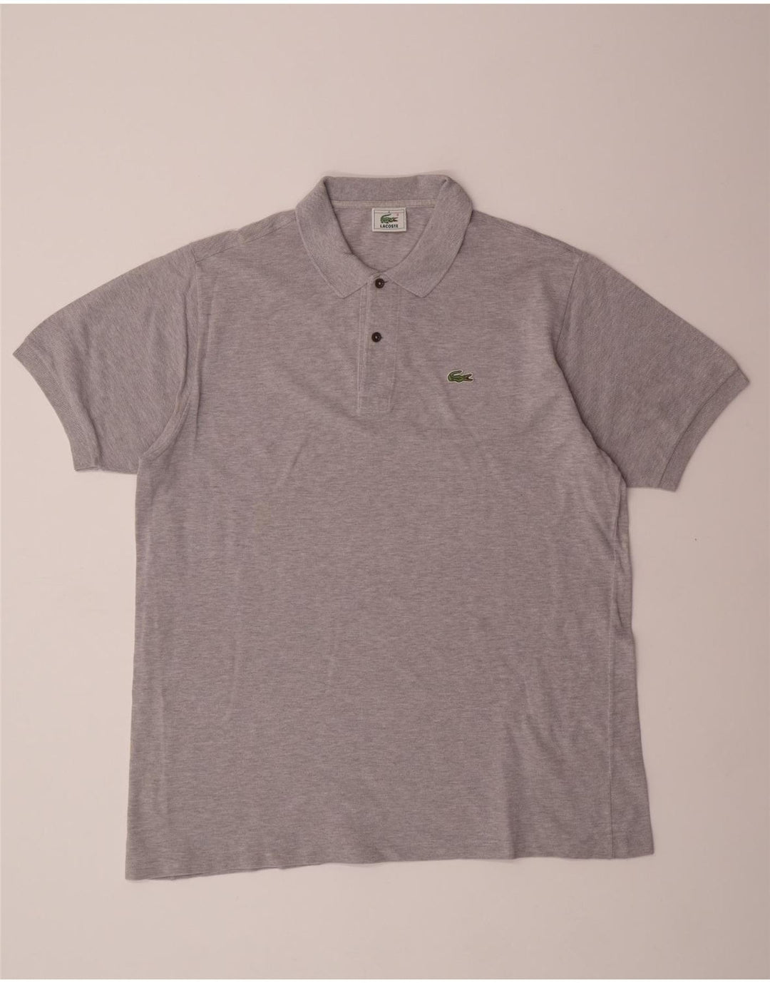 LACOSTE Mens Polo Shirt Size 6 XL Grey Cotton