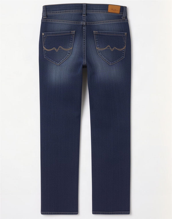 PEPE Jeans Womens Elite Slim Jeans W26 L32 Blue Cotton