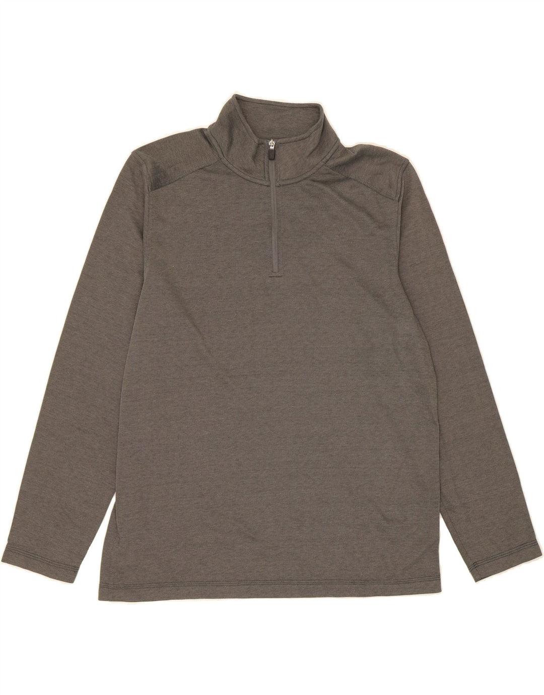 EDDIE BAUER Mens Zip Neck Pullover Tracksuit Top Large Grey Polyester Vintage Eddie Bauer and Second-Hand Eddie Bauer from Messina Hembry 
