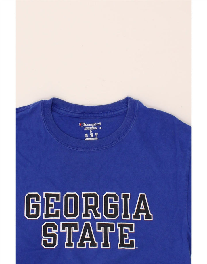 CHAMPION Boys Graphic T-Shirt Top 8-9 Years Small Blue Vintage Champion and Second-Hand Champion from Messina Hembry 