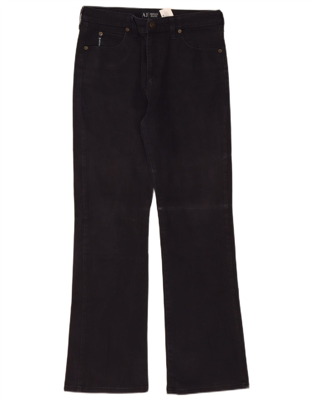 Женские джинсы Bootcut ARMANI W30 L30, черный хлопок