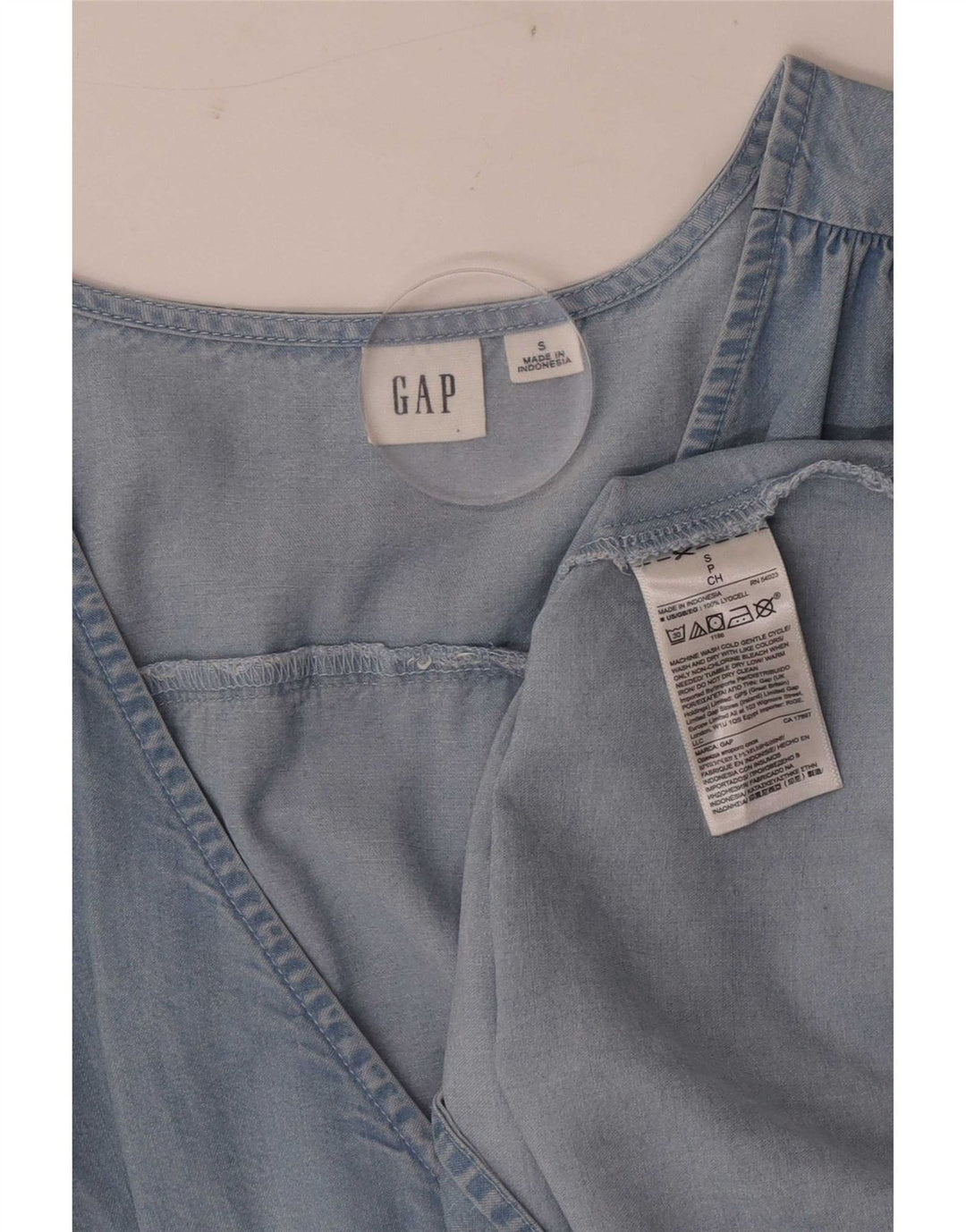 Женское джинсовое платье оверсайз Gap UK 10, маленькое синее из лиоцелла