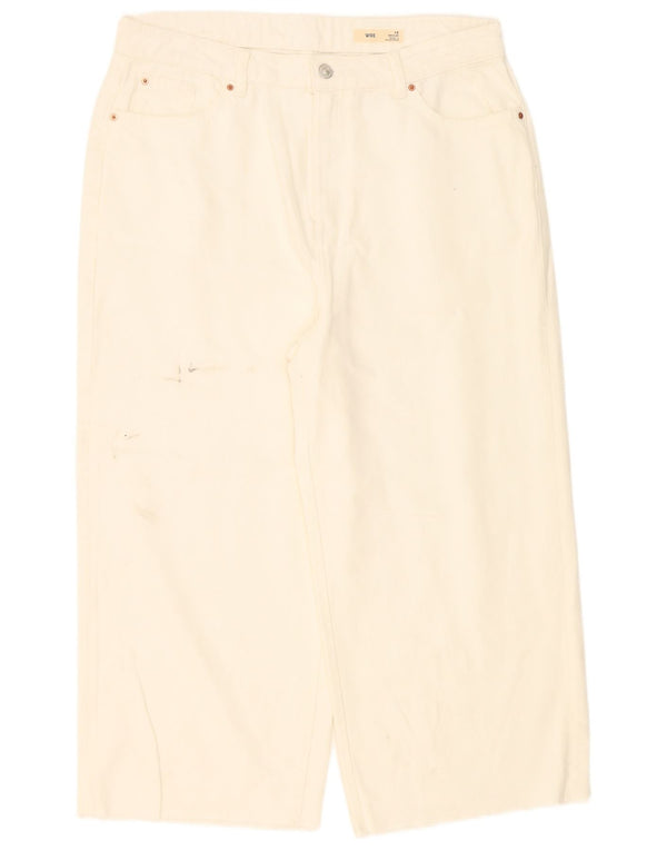 Женские укороченные джинсы Marks & Spencer, Великобритания 16, большие W36 L24 Off White