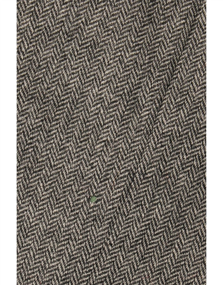 Мужской пиджак на 3 пуговицах H.MOSER, цвет ЕС 54, 2XL, серый, шерсть с рисунком «елочка»