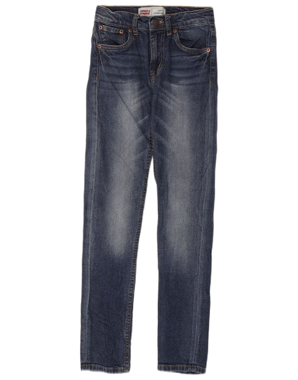 Джинсы скинни Levi's 519 для мальчиков 11–12 лет W24 L29, синий хлопок