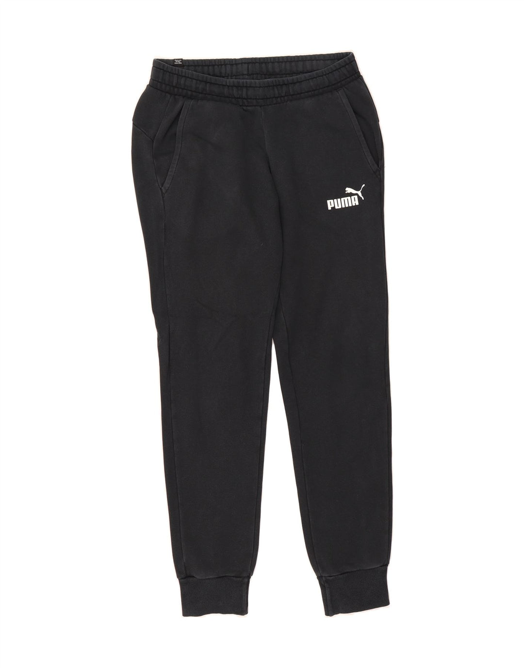 PUMA Mens Tracksuit Trousers Joggers Small  Black Cotton Vintage Puma and Second-Hand Puma from Messina Hembry 