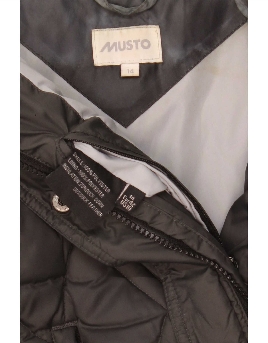 Женский утепленный жилет Musto UK 14, большой черный полиэстер