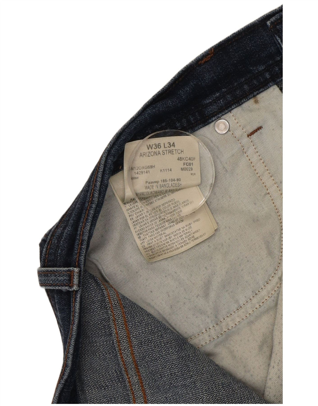 Мужские джинсовые шорты Wrangler W36, большие синие, хлопок