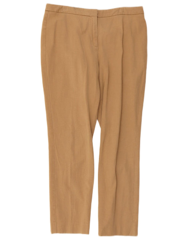 Женские узкие повседневные брюки John Lewis UK 12 Medium W30 Бежевый вискоза