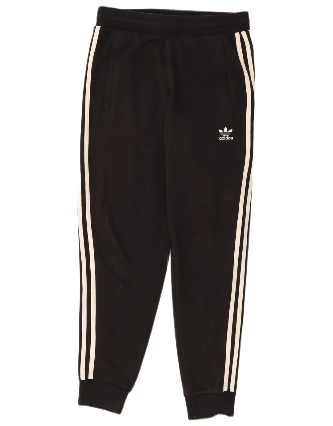 Женские спортивные брюки ADIDAS Joggers UK 14, средний черный хлопок