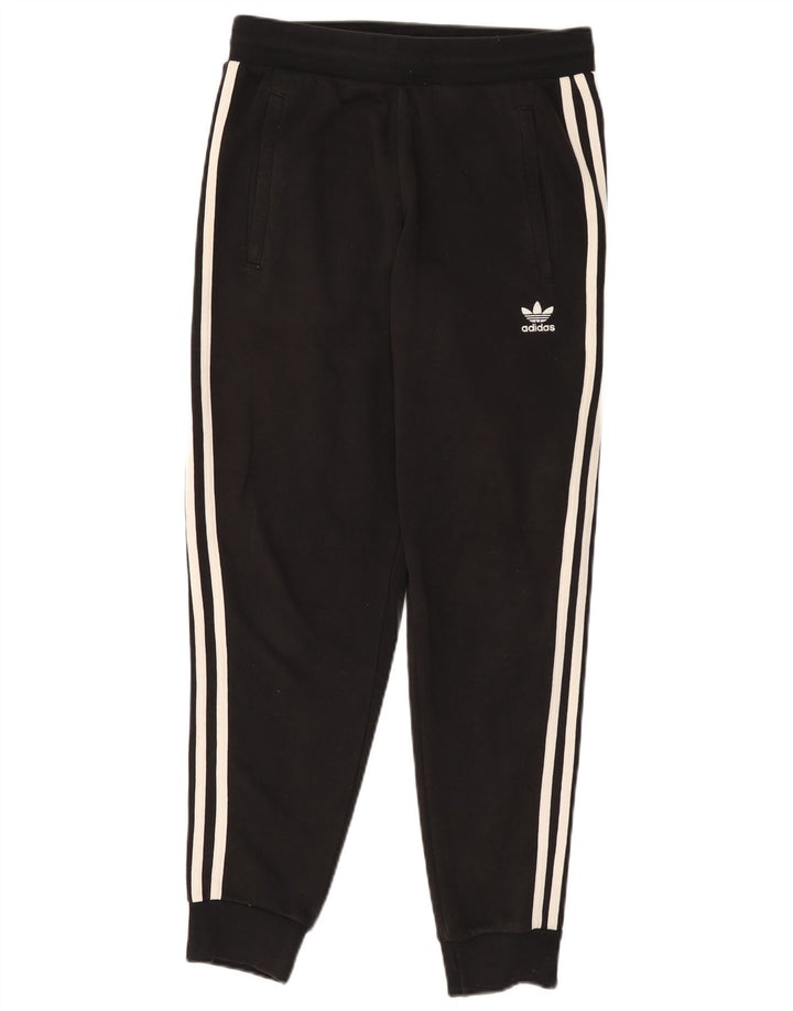 Женские спортивные брюки ADIDAS Joggers UK 14, средний черный хлопок