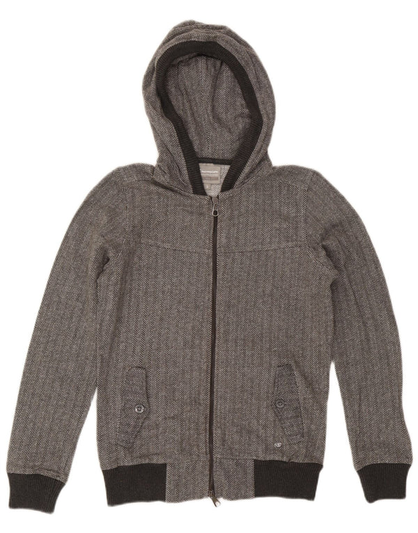 Женский свитер с капюшоном и молнией CHAMPION Heritage Fit UK 10, маленький серый цвет