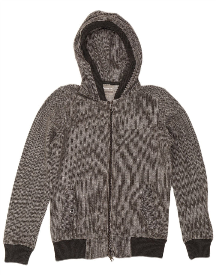 Женский свитер с капюшоном и молнией CHAMPION Heritage Fit UK 10, маленький серый цвет