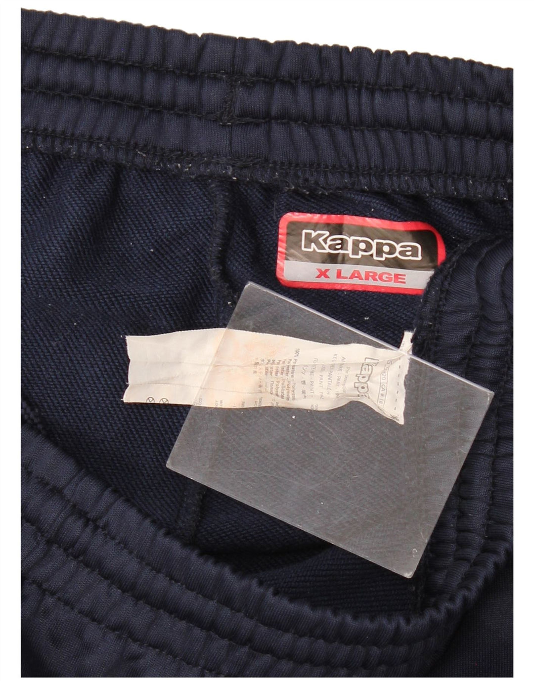 KAPPA Мужские спортивные брюки с графическим рисунком XL, темно-синие, полиэстер с цветными блоками