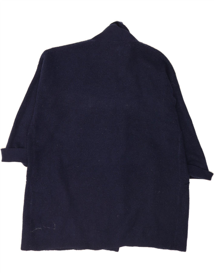 JACK WILLS Womens Longline Open Cardigan Sweater UK 12 Medium  Navy Blue Vintage Jack Wills and Second-Hand Jack Wills from Messina Hembry 