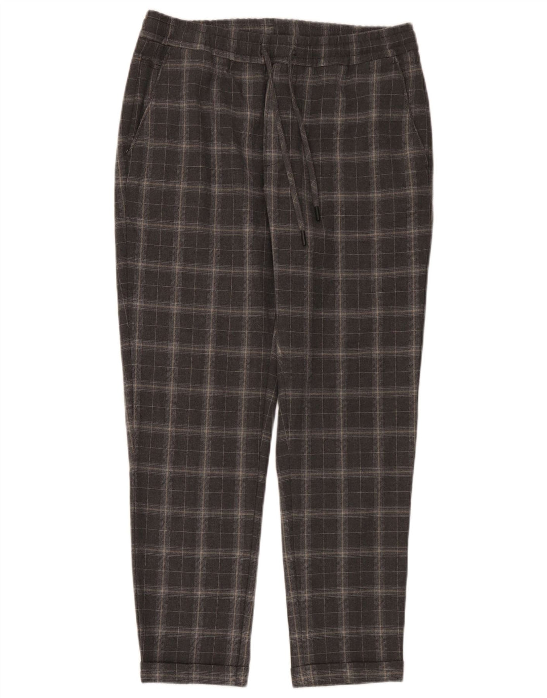 Мужские зауженные брюки-чиносы Zara Medium W31 L30 Серые в клетку