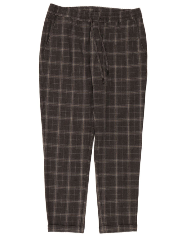 Мужские зауженные брюки-чиносы Zara Medium W31 L30 Серые в клетку