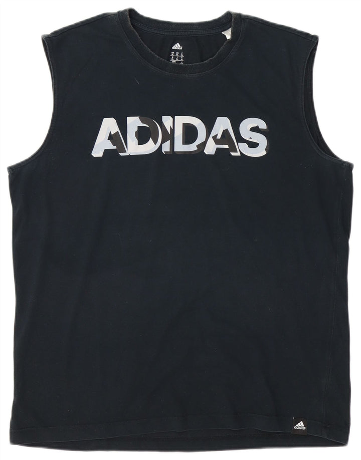 Мужской жилет с рисунком Adidas Top XL черный