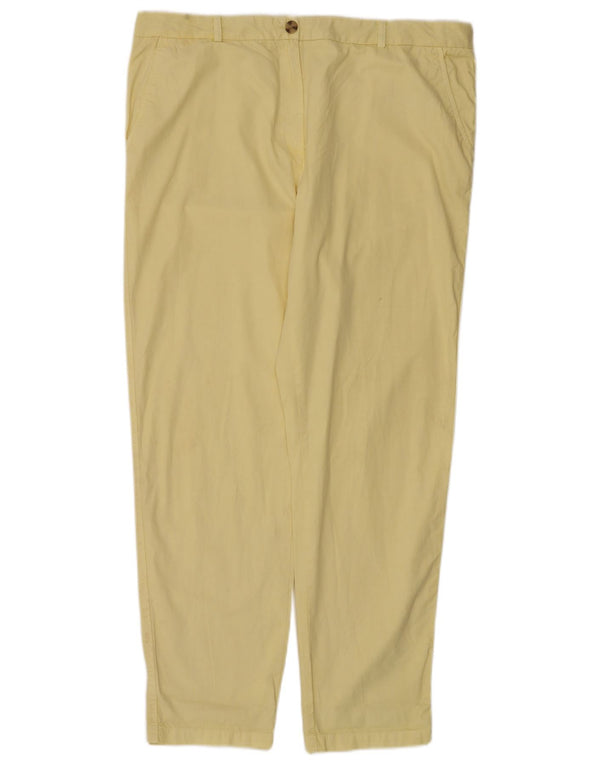 Женские прямые брюки чинос Marks & Spencer UK 18 XL W38 L30 Желтые