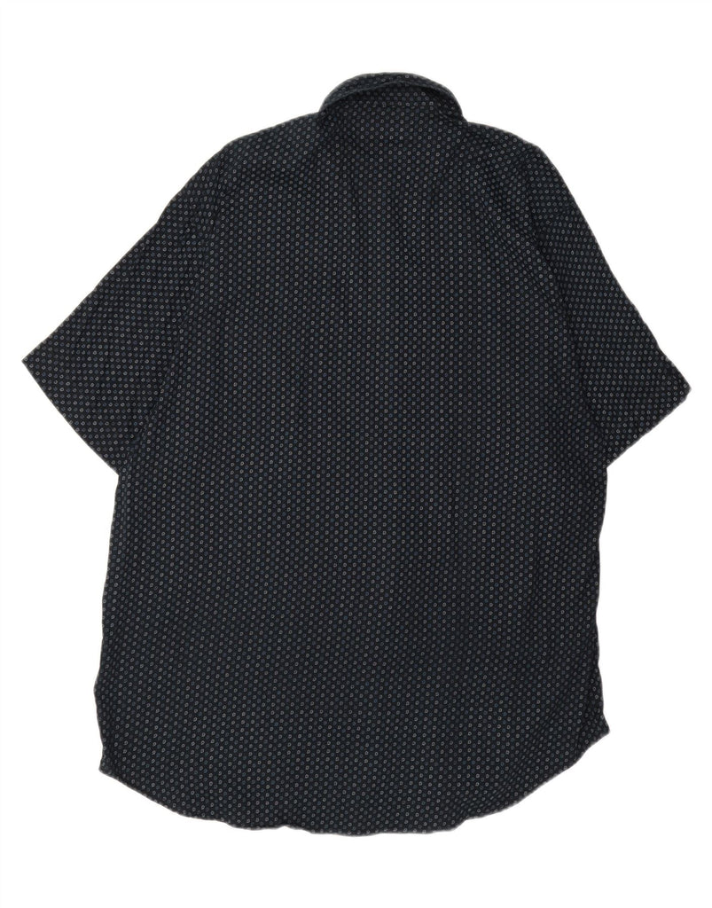 TOM TAILOR Mens Short Sleeve Shirt XL Navy Blue Spotted Cotton Vintage Tom Tailor and Second-Hand Tom Tailor from Messina Hembry 