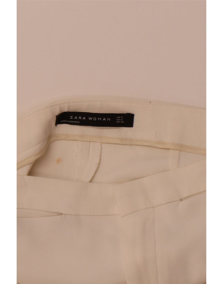 Женские узкие повседневные брюки ZARA, маленькие W26 L25, белые