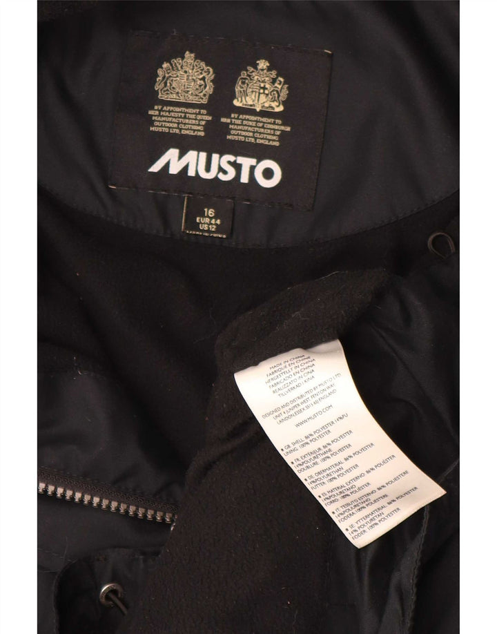 Женская ветровка в стиле оверсайз Musto UK 16, большая черная с цветными блоками