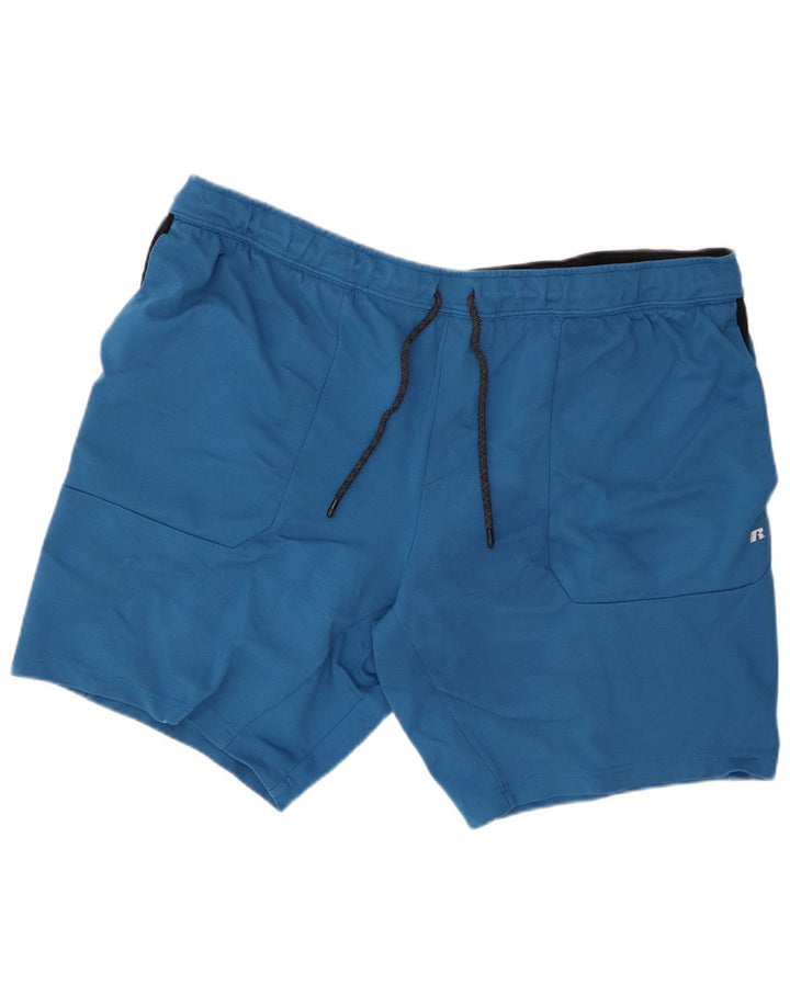 Мужские спортивные шорты Russell Athletic 3XL, синий вискоза