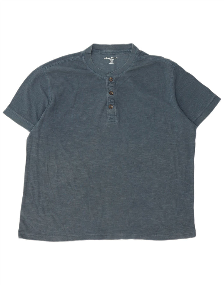 Мужская футболка EDDIE BAUER Top XL, синяя, хлопок