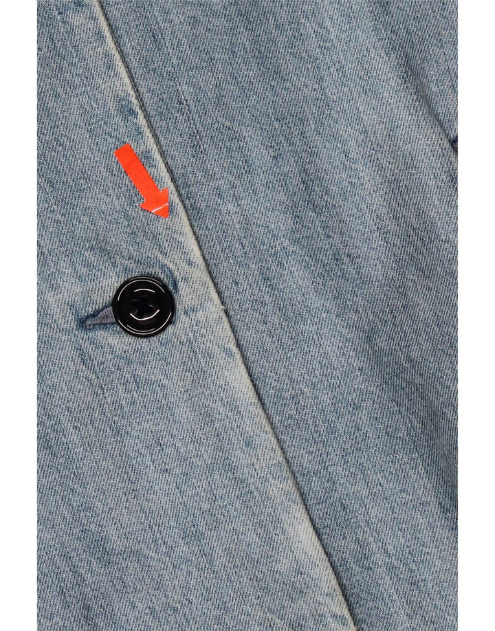 Женское джинсовое пальто Levi's в стиле оверсайз, размер UK 10, маленький синий, хлопок