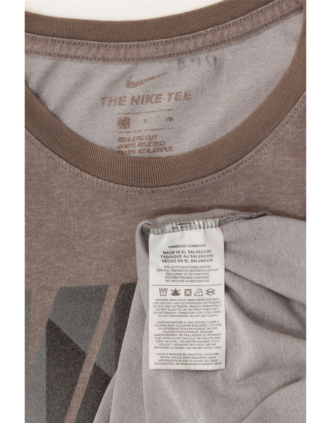 Мужская футболка спортивного кроя Nike с графическим рисунком, маленький серый хлопковый топ
