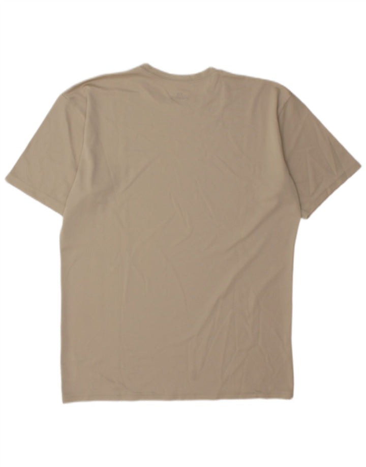 Мужская футболка Under Armour Top XL из полиэстера бежевого цвета