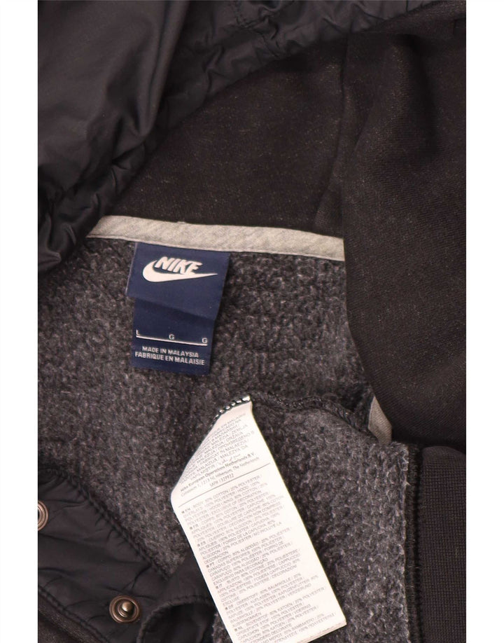 Мужской джемпер с капюшоном Nike, большой черный, хлопок