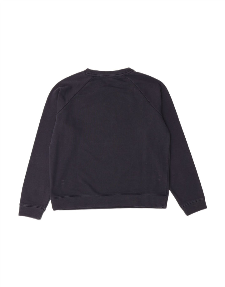 TOMMY HILFIGER Womens Graphic Sweatshirt Jumper UK 14 Medium Navy Blue