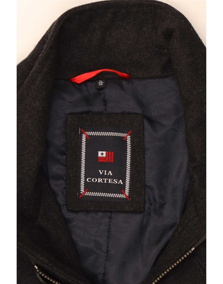 Via Cortesa Мужская куртка UK 42 XL Серая шерсть