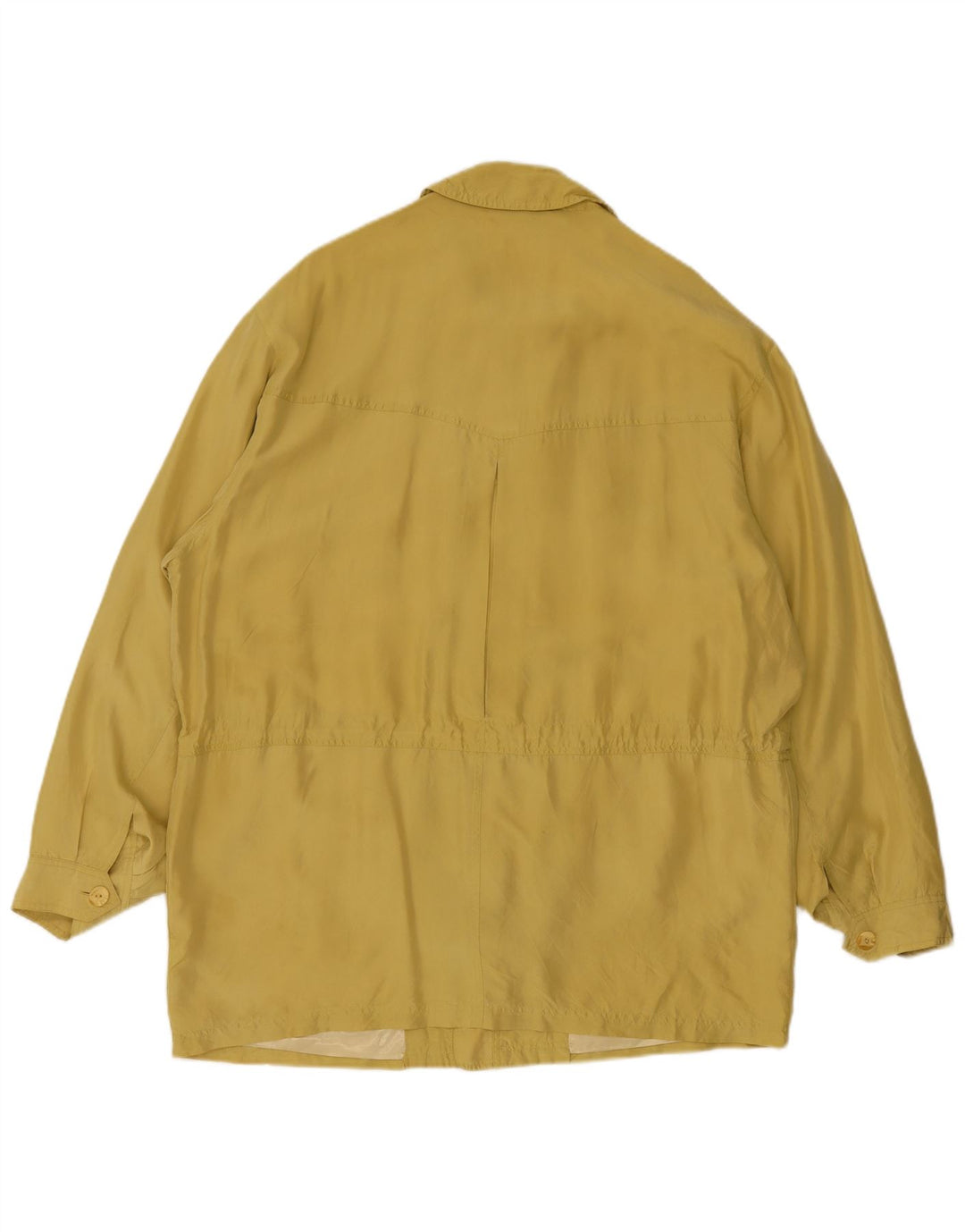 Винтажная мужская куртка UK 44 2XL, желтый шелк