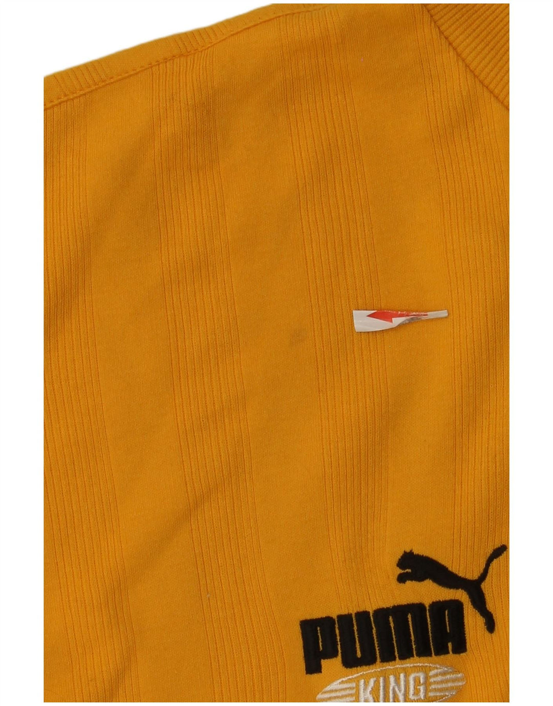 Мужской топ Puma с длинным рукавом XL из хлопка в желтую полоску
