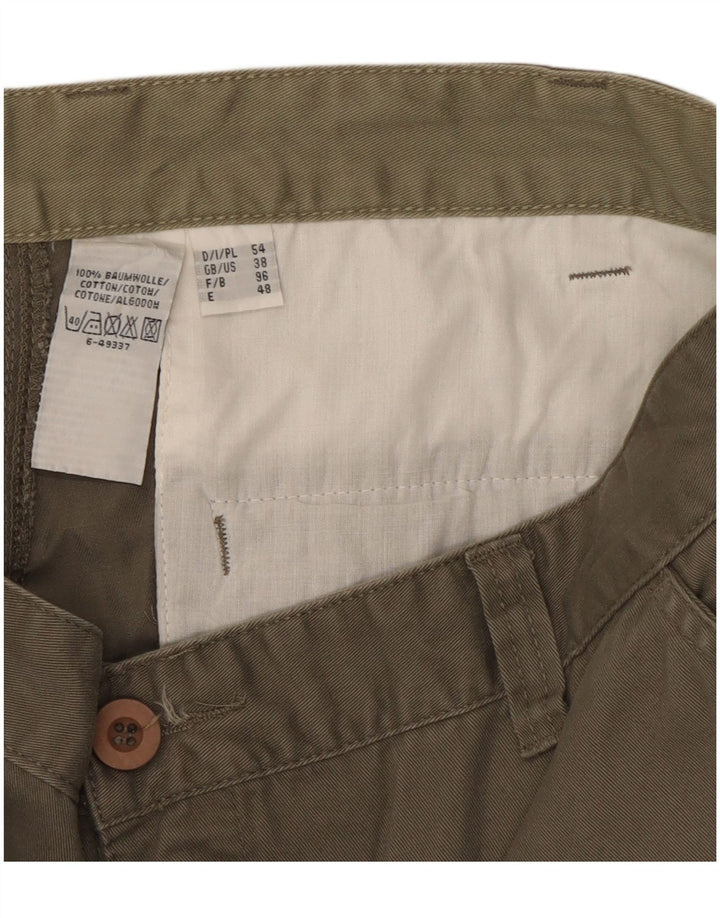 Винтажные мужские шорты-карго W38 XL, цвет хаки, хлопок