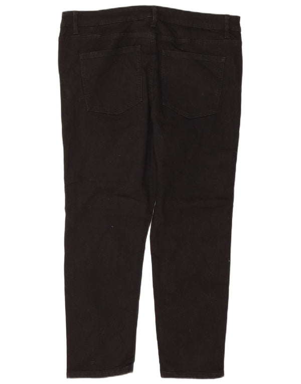 Женские зауженные джинсы MARKS & SPENCER Lily UK 18 XL W36 L26, черный хлопок