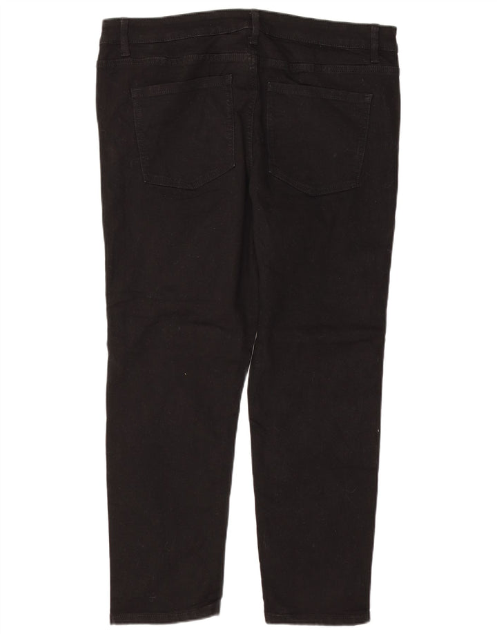 Женские зауженные джинсы MARKS & SPENCER Lily UK 18 XL W36 L26, черный хлопок